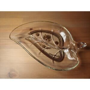 Vintage Mid-Century Modern Georges Briard Divided Relish Olive Dish 9"x5.5"